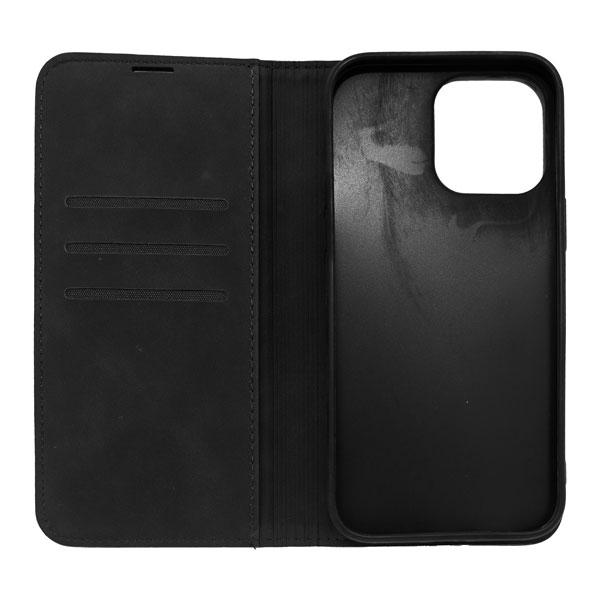 Futrola LEATHER RETRO FLIP za Iphone 14 Pro crna