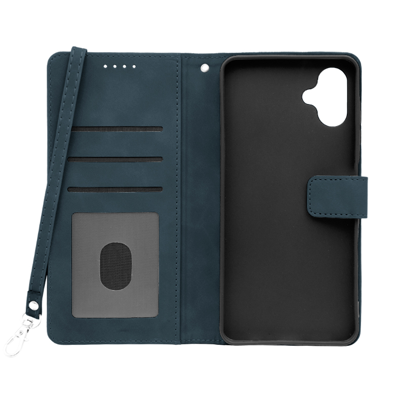 Futrola LEATHER LUX FLIP za Samsung A06 plava