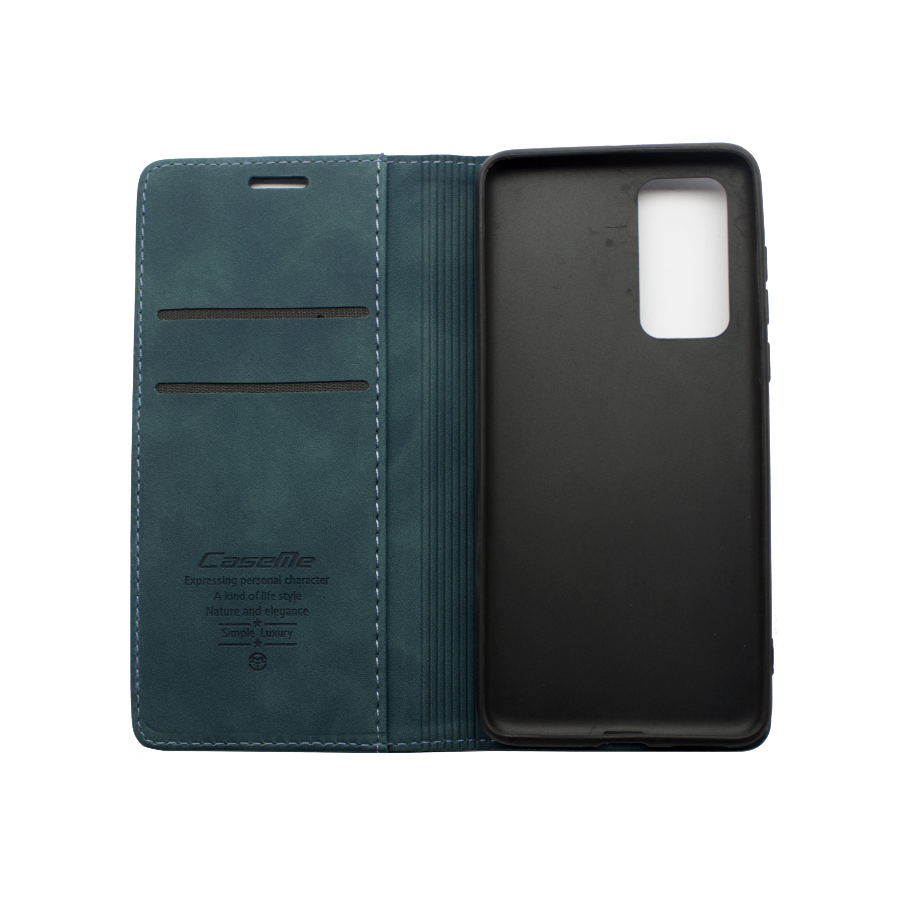 Futrola LEATHER RETRO FLIP za Huawei P40 plava