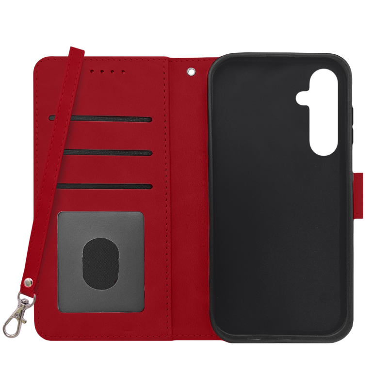 Futrola LEATHER LUX FLIP za Samsung A05S crvena