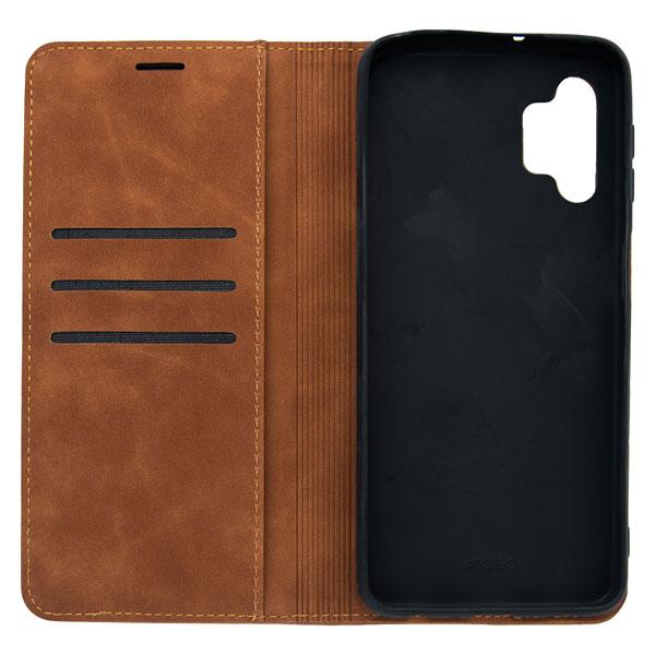 Futrola LEATHER RETRO FLIP za Samsung A32 tamno braon
