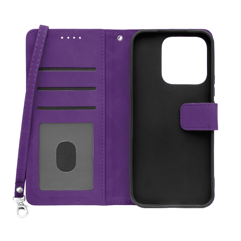 Futrola LEATHER LUX FLIP za Huawei Honor X8C ljubicasta