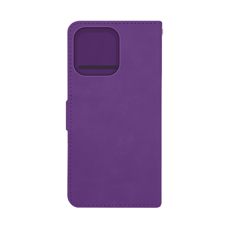 Futrola LEATHER LUX FLIP za Iphone 15 Pro ljubicasta