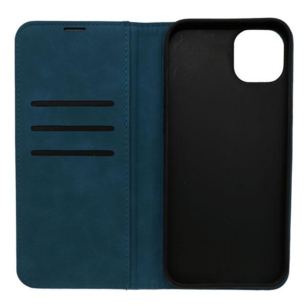 Futrola LEATHER RETRO FLIP za Iphone 14 Plus plava