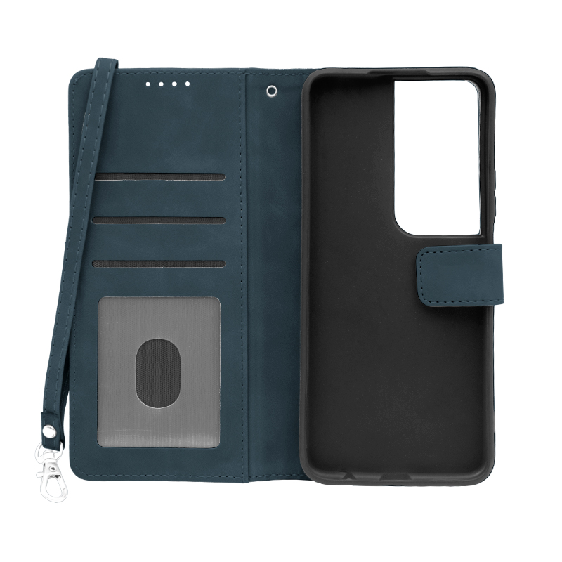 Futrola LEATHER LUX FLIP za Huawei Honor X7B plava