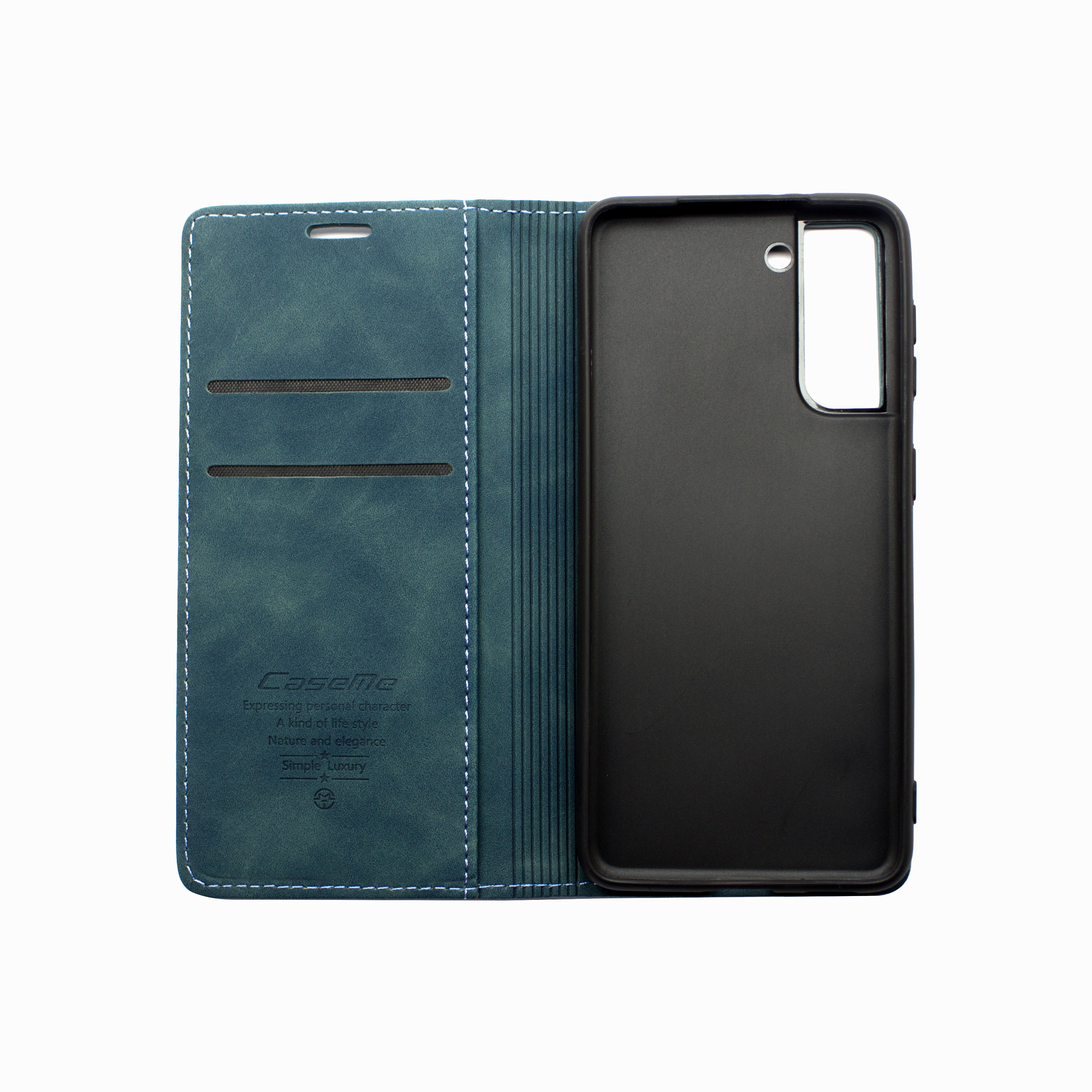 Futrola LEATHER RETRO FLIP za Samsung S21 FE/G990B plava